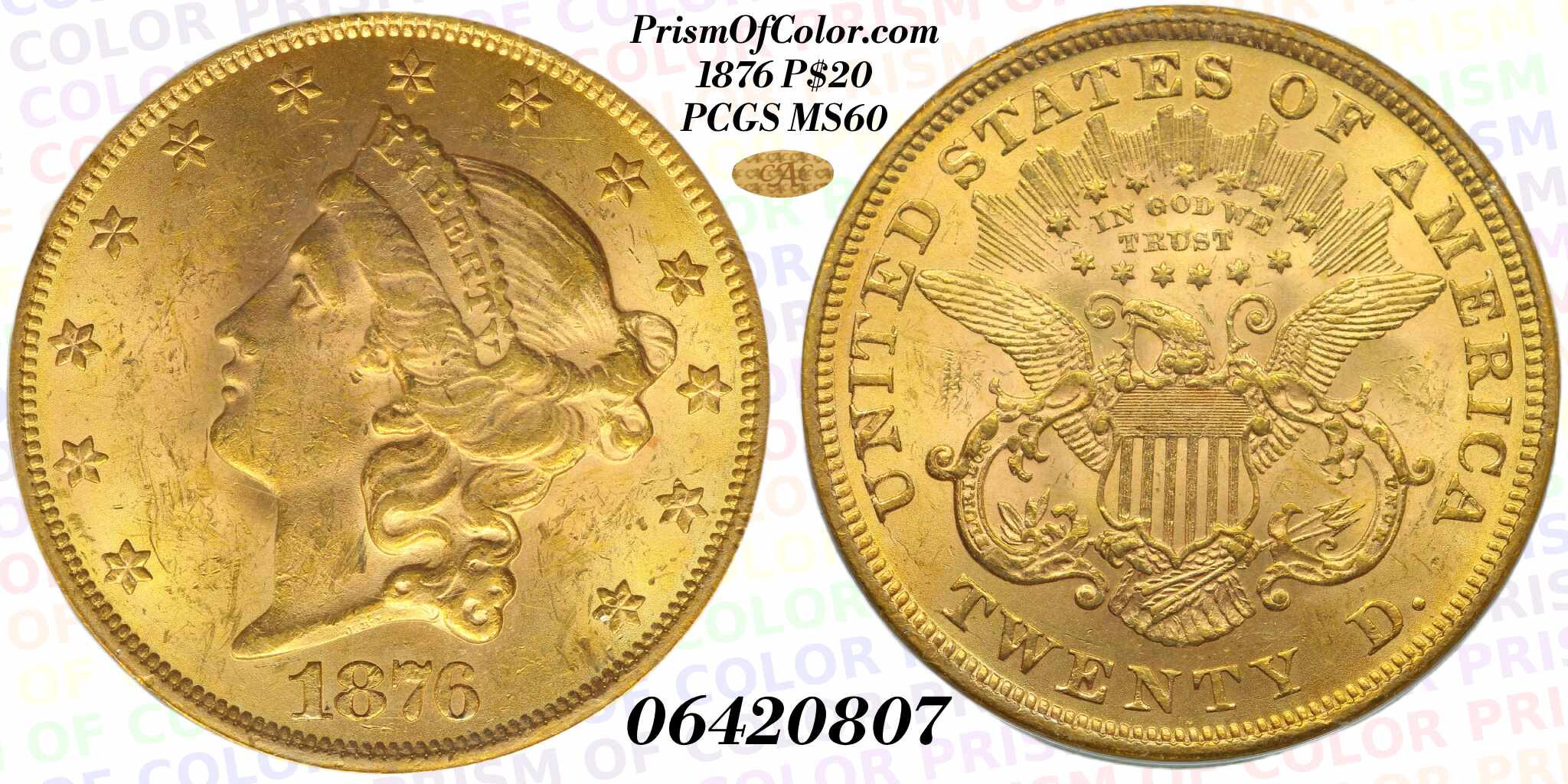 1876 P 20d