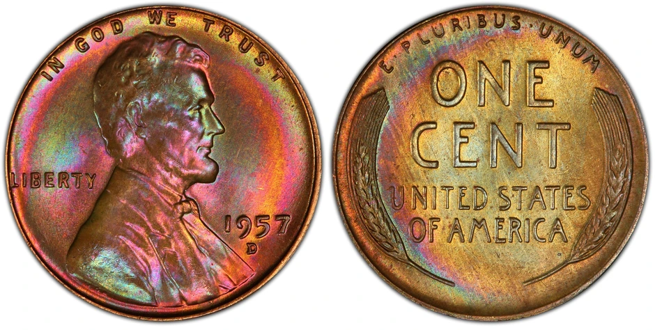 1957 D Lincoln Cent